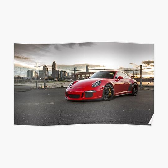Discover 2014 Porsche 911 GT3 Premium Matte Vertical Poster