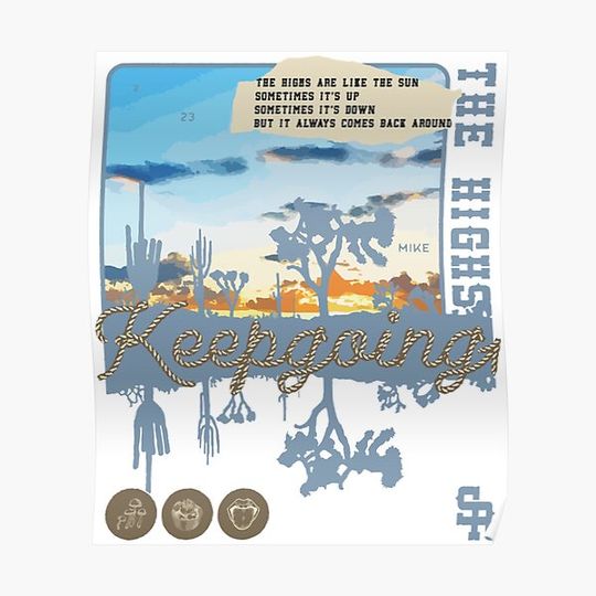 Discover Mike Stud Merch The Highs X Sr Premium Matte Vertical Poster