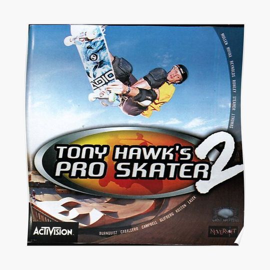 Discover Tony Hawk Pro Skater 2 Premium Matte Vertical Poster