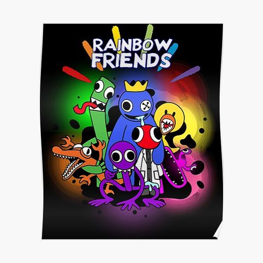 Rainbow Friends Hug it Out Colors Premium Matte Vertical Poster