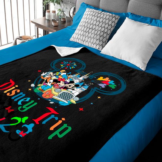 Custom Disney Trip 2023 Baby Blankets, Disney Vacation 2023 Baby Blankets
