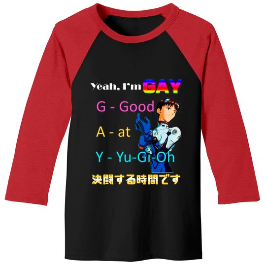 Yeah Im Gay Good at Yugioh Baseball Tees