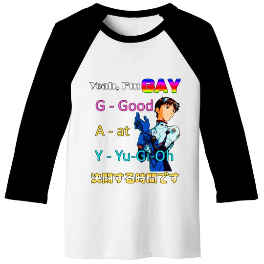 Yeah Im Gay Good at Yugioh Baseball Tees