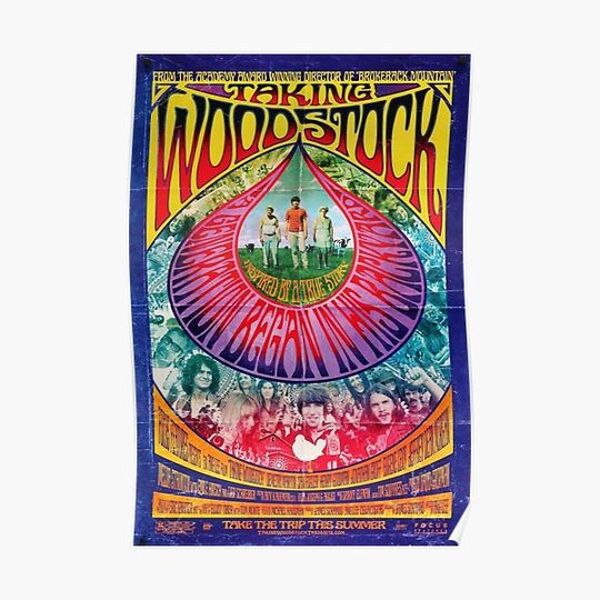 Woodstock Vintage Poster Premium Matte Vertical Poster