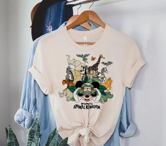 Vintage Animal Kingdom Shirt, Mickey Safari Shirt, Disney Safari Trip Shirt