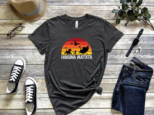 Lion King Characters Silhouette Shirt, Disneyworld Hakuna Matata Shirt, Magic Kingdom Shirt
