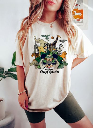Disney Animal Kingdom Shirt, Vintage Animal Kingdom Shirt, Mickey Safari Shirt