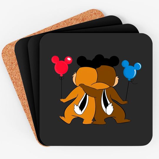 Chip And Dale Friendships   Coasters Coasters Coasters , Chip And Dale Disney Couple Coasters