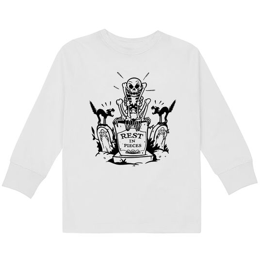 Funny Disney Dancing Skeleton Kids Long Sleeve T-Shirts, Silly Symphony 1929 Kids Long Sleeve T-Shirts