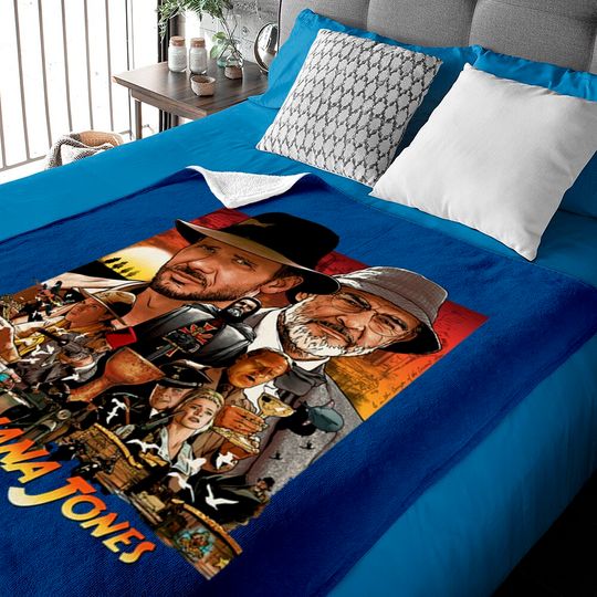 Indiana Jones V1 Baby Blankets
