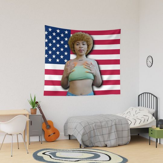 Ice Spice Flag Tapestry