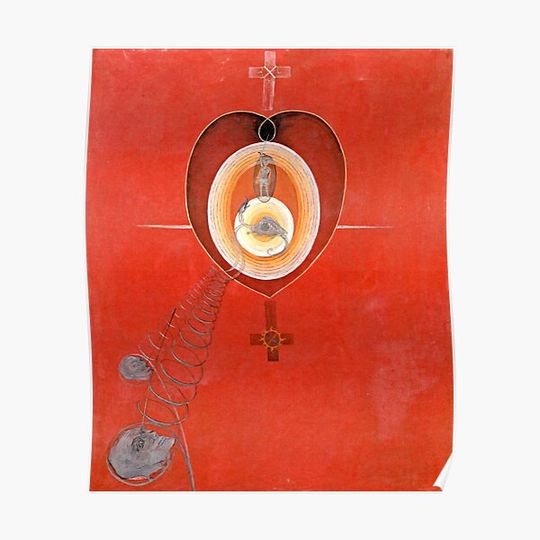 Discover Hilma af Klint "The Dove, No. 08, Group IX-UW, No. 32" Premium Matte Vertical Poster
