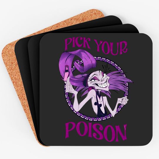 Retro Yzma Pick Your Poison Coasters / The Emperor's New Groove Disney Villains Coasters