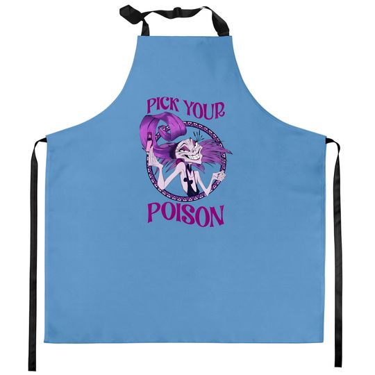 Retro Yzma Pick Your Poison Kitchen Aprons / The Emperor's New Groove Disney Villains Kitchen Aprons
