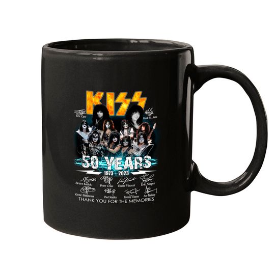 Kiss Band Mugs, Kiss band 50 Years 1973-2023  Mugs