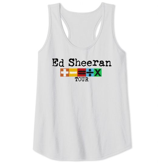 Discover Ed Shee Tank Tops, Ed Shee Concert Tank Tops, Ed Shee Lover Tank Tops, 2023 Ed Shee Mathematics America Tour Tank Tops