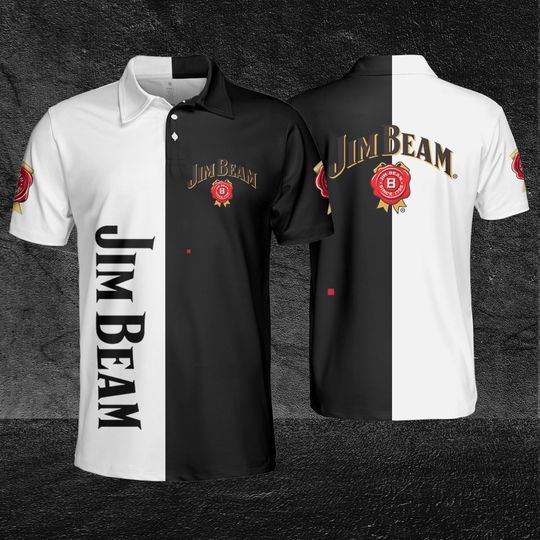 Jim Beam 2 Color Unisex Polo Shirt 3D