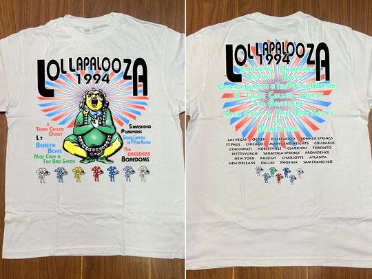 Lollapalooza Tour 1994 T-Shirt, Lollapalooza Music Festival Shirt