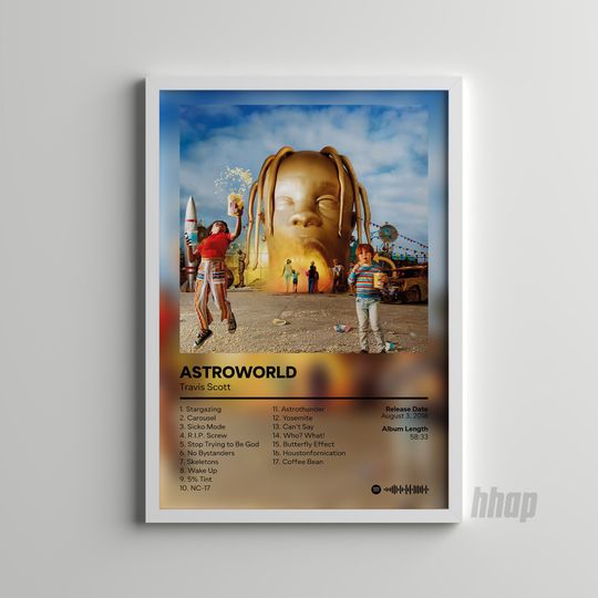 Discover Travis - Astroworld - Album Cover Poster -