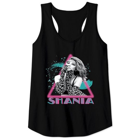 Shania Twain Throwback Neon Tank Tops Tank Tops