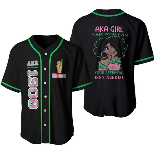 Aka Girl personalized- baseball Jersey