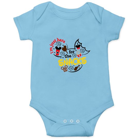 Disney Here For The Snacks Onesies