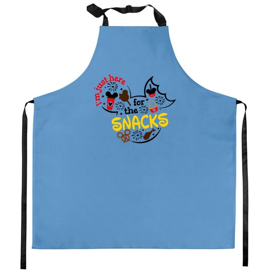 Discover Disney Here For The Snacks Kitchen Aprons