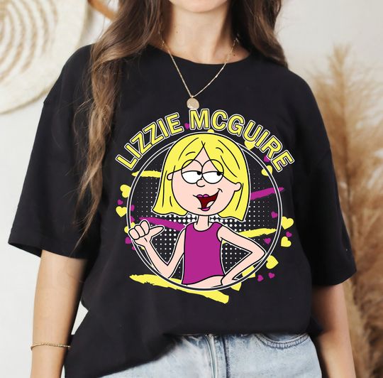 Disney Lizzie Mcguire Retro 90's Portrait Shirt,Disney Birthday Party Music,Disneyland Family Matching Shirts