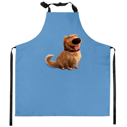Dug the Dog from Disney Pixar UP - smiling Kitchen Aprons