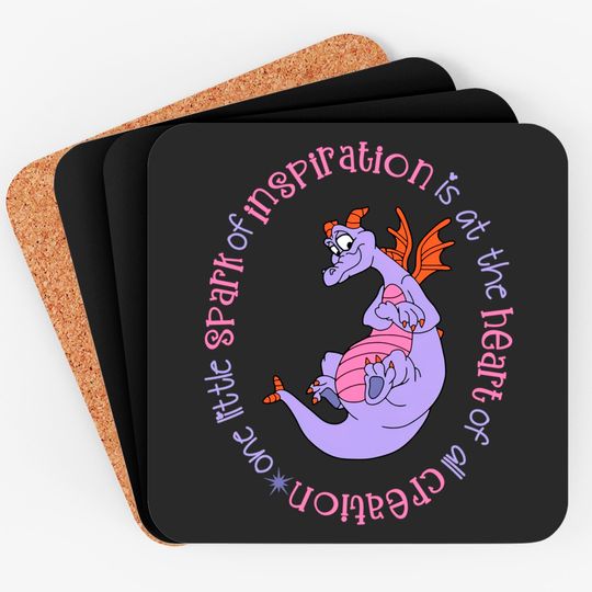 Figment Coasters, Cute Colorful Disney Coasters, Disney Coasters, Disney World Coasters