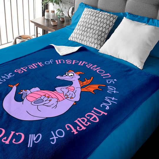 Figment Baby Blankets, Cute Colorful Disney Baby Blankets, Disney Baby Blankets, Disney World Baby Blankets