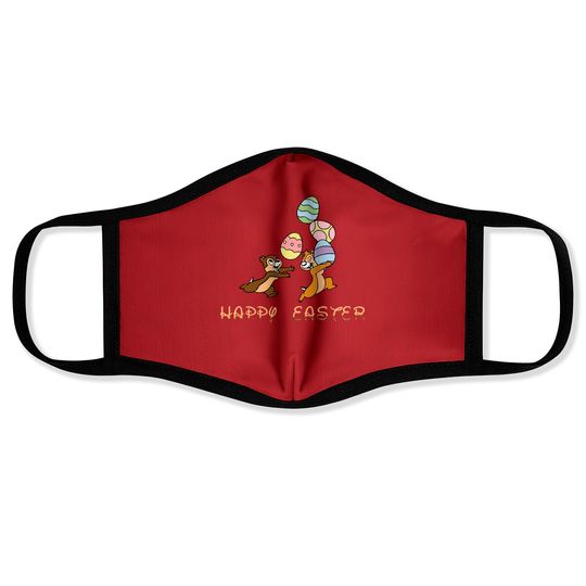 Chip and Dale Easter Face Masks, Disney Easter Face Masks, Happy Easter Face Masks, Disneyworld Family Trip Face Masks