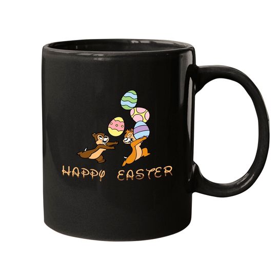 Chip and Dale Easter Mugs, Disney Easter Mugs, Happy Easter Mugs, Disneyworld Family Trip Mugs