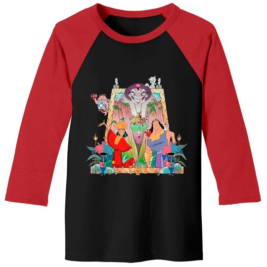Disney The Emperors New Groove Krock Kuzco Yzma Retro Baseball Tees, Disneyland Trip Unisex Baseball Tees
