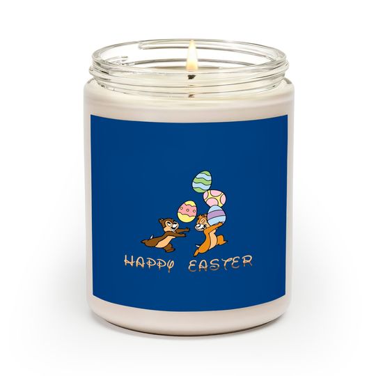 Chip and Dale Easter Scented Candles, Disney Easter Scented Candles, Happy Easter Scented Candles, Disneyworld Family Trip Scented Candles