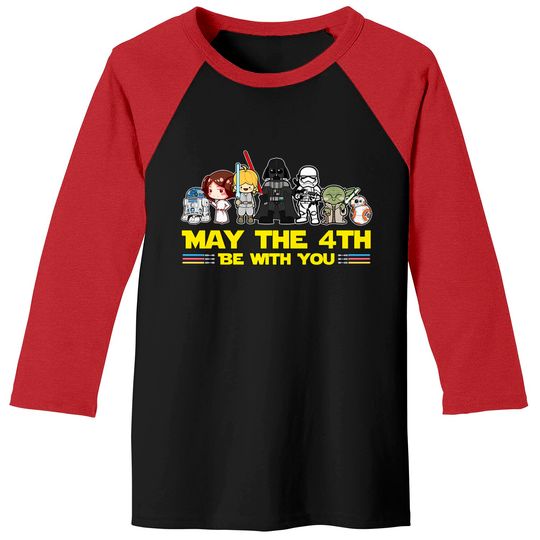 May The 4th Be With You Baseball Tees, Star Wars Baseball Tees, Disney Group Baseball Tees