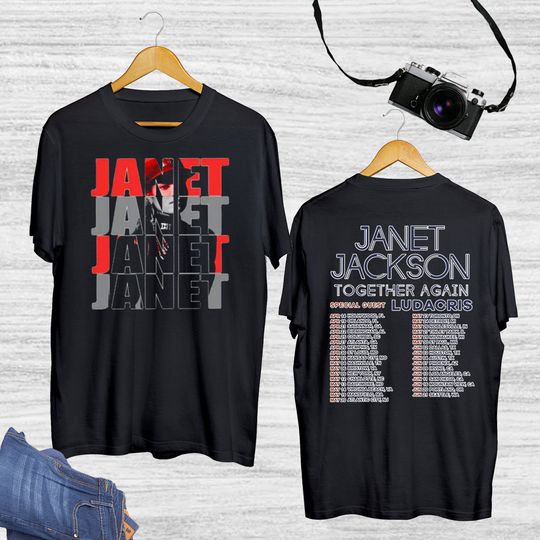 Janet Jackson 2023 Tour Shirt, Together Again Janet Shirt, Janet Jackson Fan Gifts T-Shirt, 2023 Tour Merch