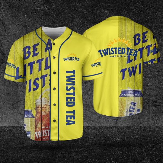 Twisted Tea Texture Baseball Jersey, Holiday Gift