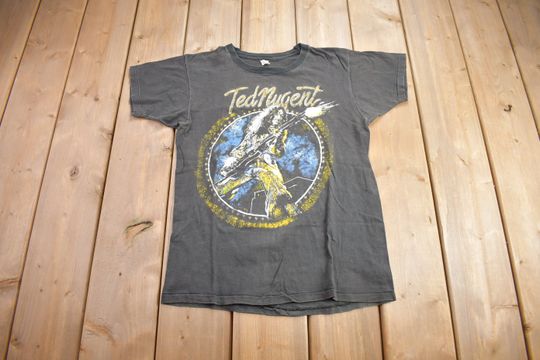 Vintage 1980s Ted Nugent Aragon Concert Band T-shirt