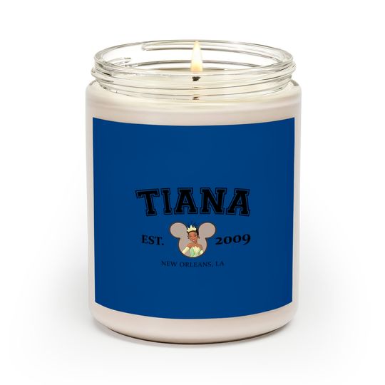 Princess Tiana Comfort Colors Scented Candles, Disney Princess Scented Candles, Mickey Ears Scented Candles
