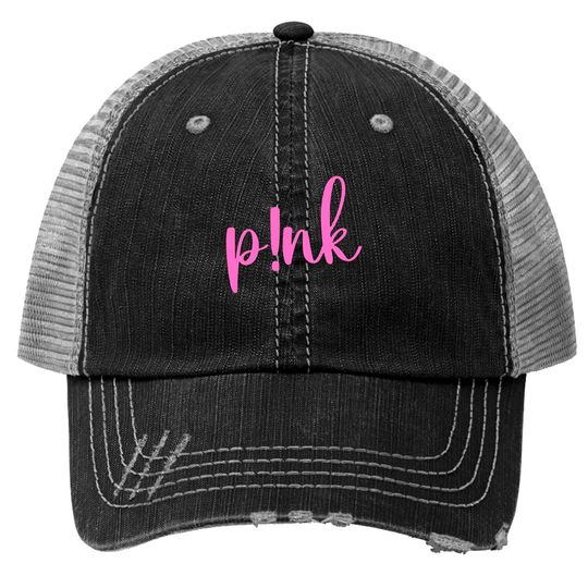 Singer Pink Trucker Hats Gift for Her P!nk Women Trucker Hats for Concert Trucker Hats