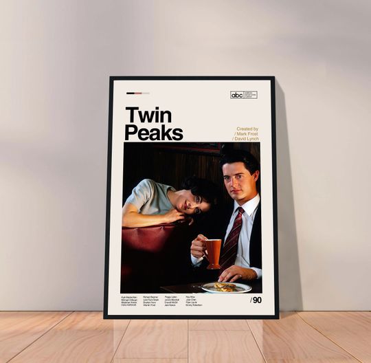 TWIN PEAKS Movie Poster - Twin Peaks Tv Series Poster - Movie Poster - Minimalist Art - Vintage Poster - Print Art Poster - Wall Decor