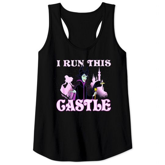 Disney Sleeping Beauty Maleficent I Run This Castle Portrait Tank Tops