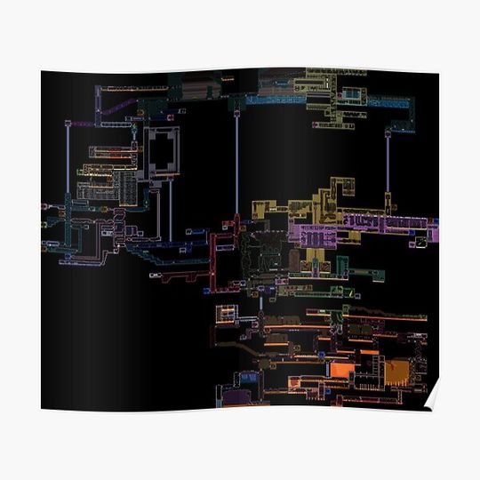 Discover Super Metroid - Retro - Zebes Premium Matte Vertical Poster