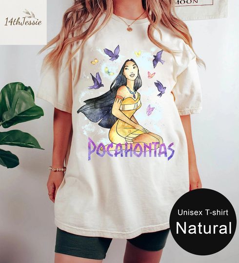 Disney Pocahontas Watercolours Of The Wind Tshirt