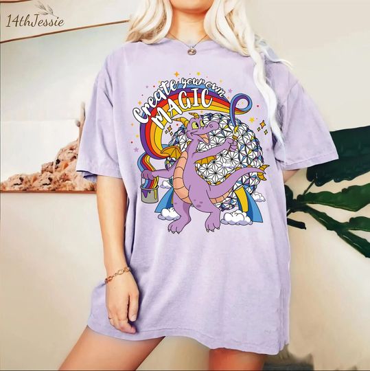 Disney Figment Epcot Shirt, Vintage Epcot Shirt