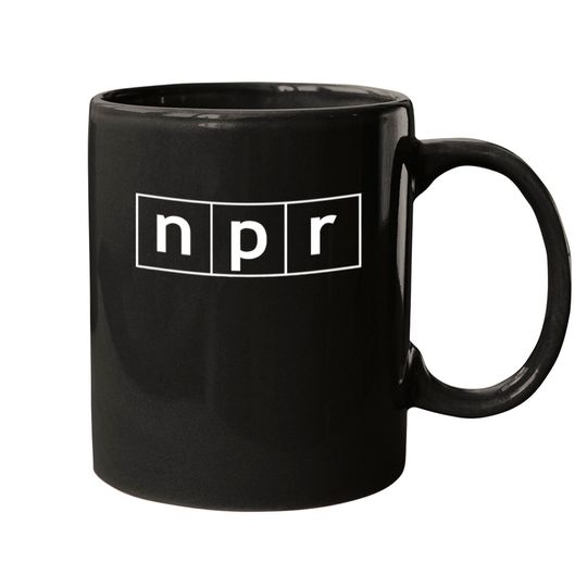 Discover Npr White Logo Mugs