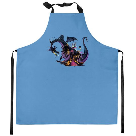 Disney Maleficent Comfort Colors Kitchen Aprons, Disneyworld Kitchen Aprons