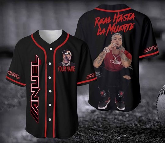 Anuel AA Baseball Jersey, Custom Name Anuel AA Jersay, Rapper Jersey Shirt