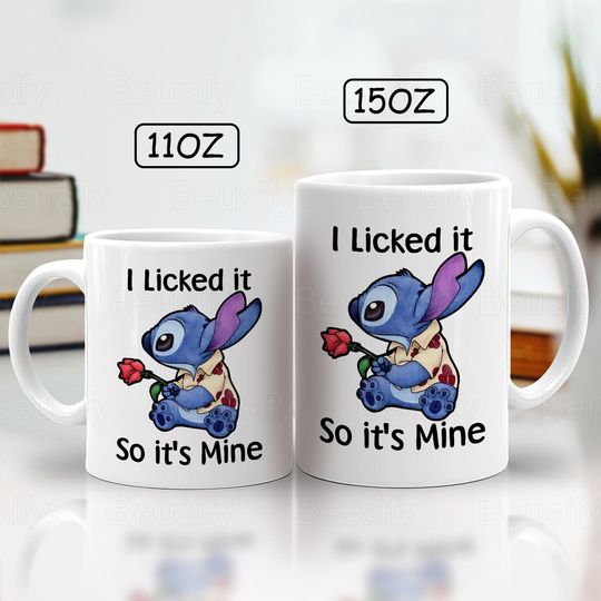 Stitch Mugs, Stitch Coffee Mugs, Stitch Disney Cup, Ceramic Mug